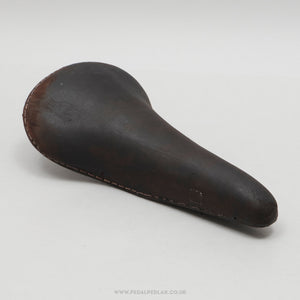 Selle Royal Super Contour Vintage Dark Brown Leather Saddle - Pedal Pedlar - Bike Parts For Sale