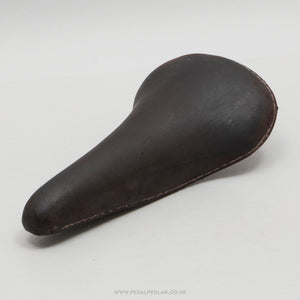 Selle Royal Super Contour Vintage Dark Brown Leather Saddle - Pedal Pedlar - Bike Parts For Sale