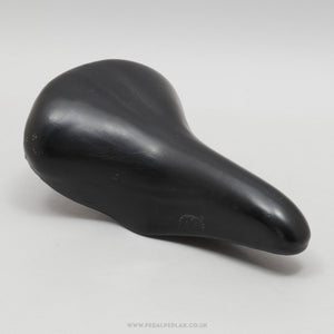 Madison Anatomic Vintage Black Leather Saddle - Pedal Pedlar - Bike Parts For Sale